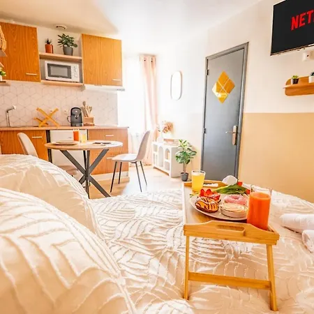 Le Sweety I Gare I Centre-ville I Netflix I Wifi Fibre - Le Sweety I Gare Station I Downtown I Netflix I Fiber Wifi 아파트 Anzin